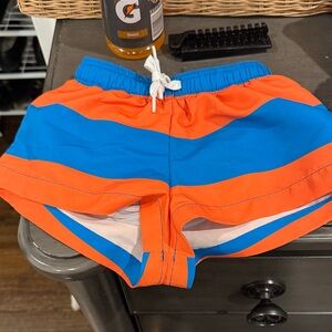 Kids Swim Shorts - Blue and Orange